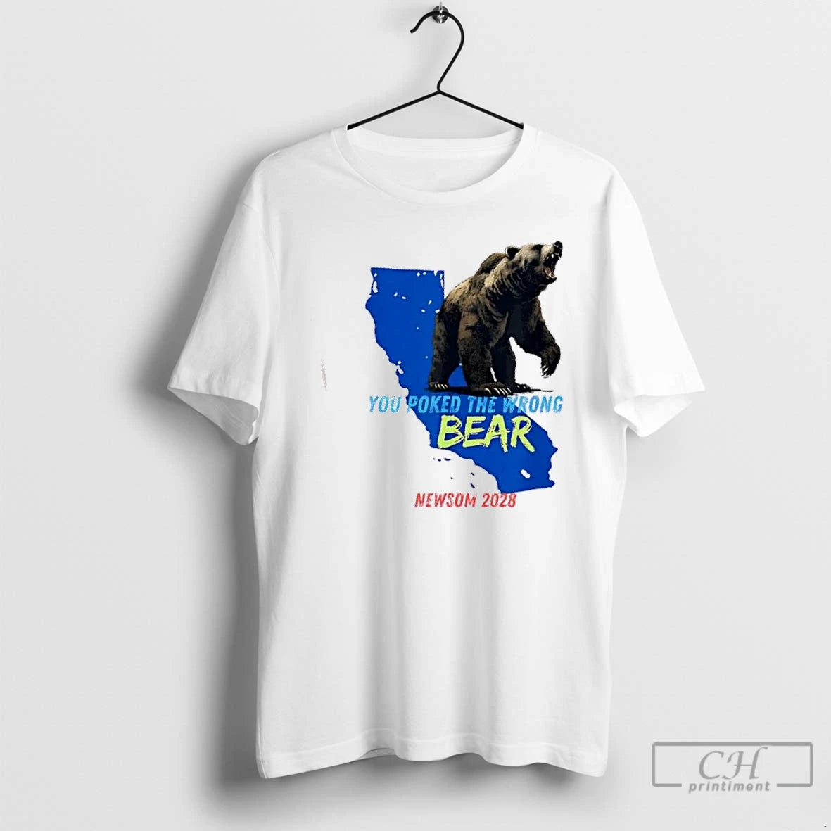 Classic You Poked The Wrong Bear Gavin Newsom 2028 T-Shirts, Hoodie, Sweatshirt | InkNestWear.com