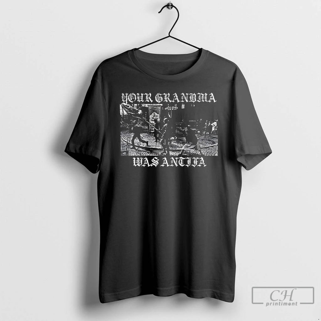 Classic Your Grandma Was Antifa Anti Fascist Vintage T Shirts Hoodie, Sweatshirt | InkNestWear.com