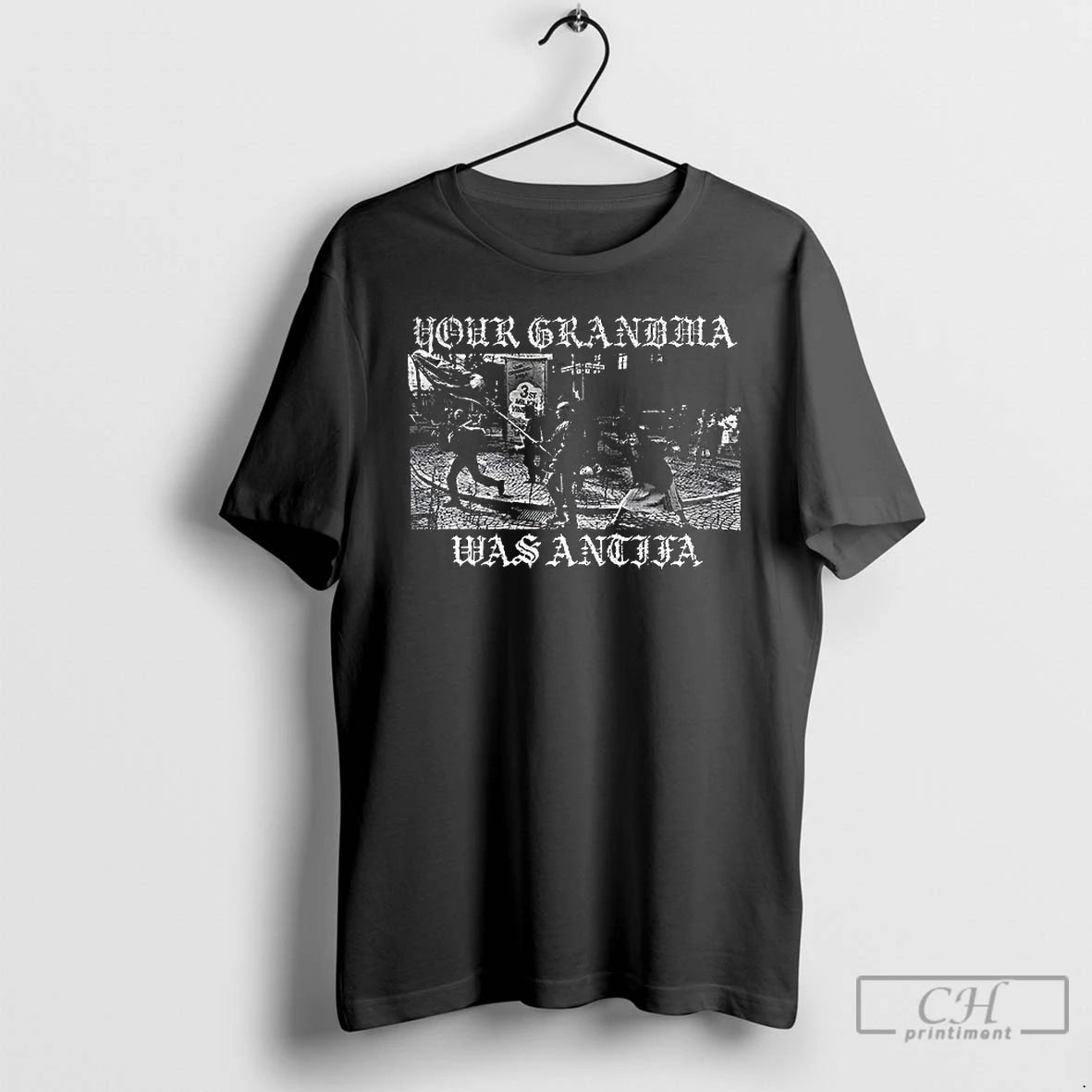 Classic Your Grandma Was Antifa Anti Fascist Vintage T Shirts Hoodie, Sweatshirt | InkNestWear.com