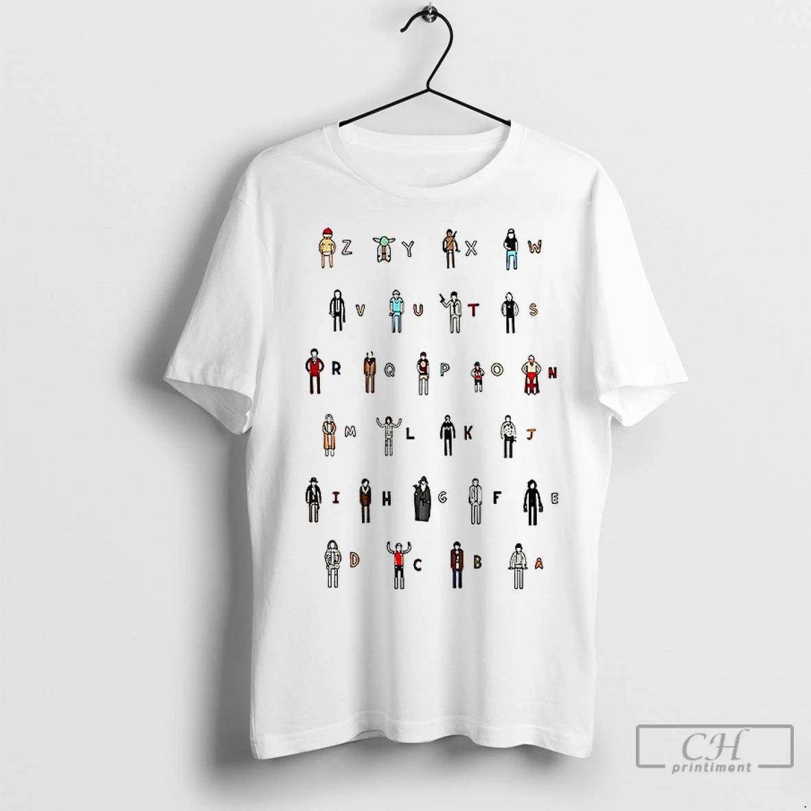 Classic Z A Movie Characters Alphabet T-Shirts, Hoodie, Sweatshirt | InkNestWear.com