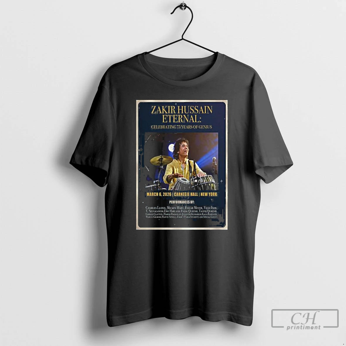 Classic Zakir Hussain Carnegie Hall Ny March 06 2026 Long Sleve T Shirts Hoodie, Sweatshirt | InkNestWear.com
