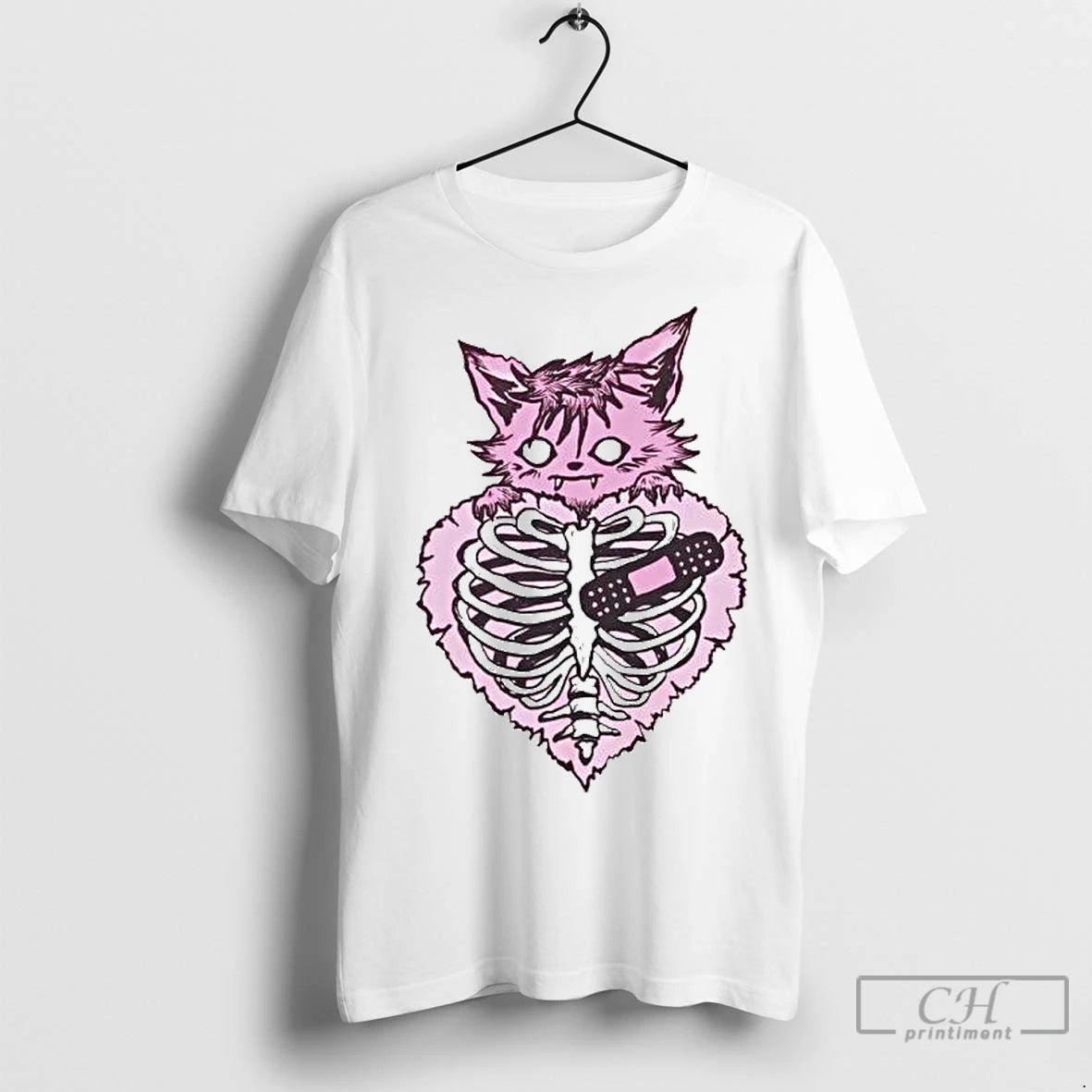 Classic Zombie Cat Heart Ornaments T-Shirts, Hoodie, Sweatshirt | InkNestWear.com