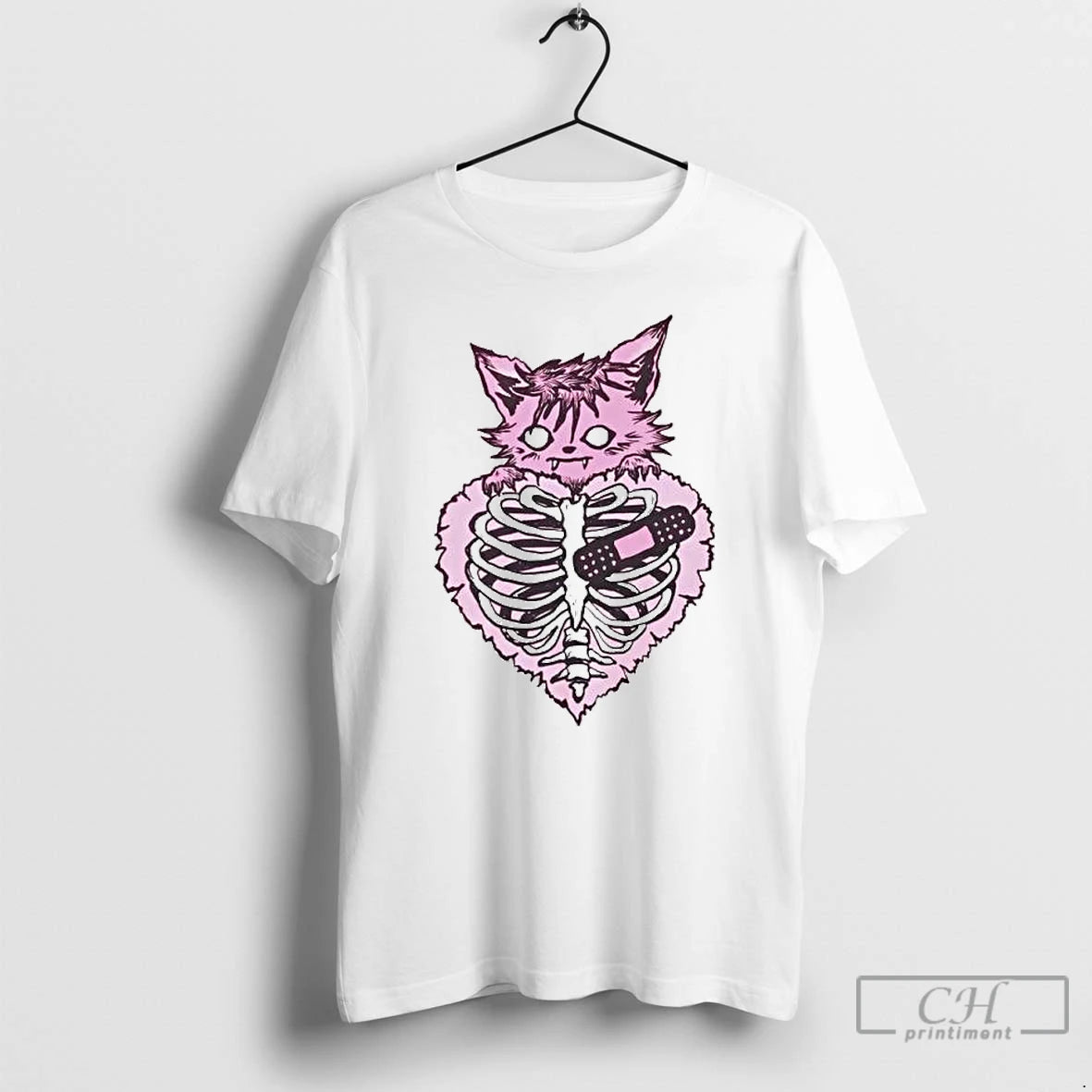Classic Zombie Cat Heart Ornaments T Shirts Hoodie, Sweatshirt | InkNestWear.com