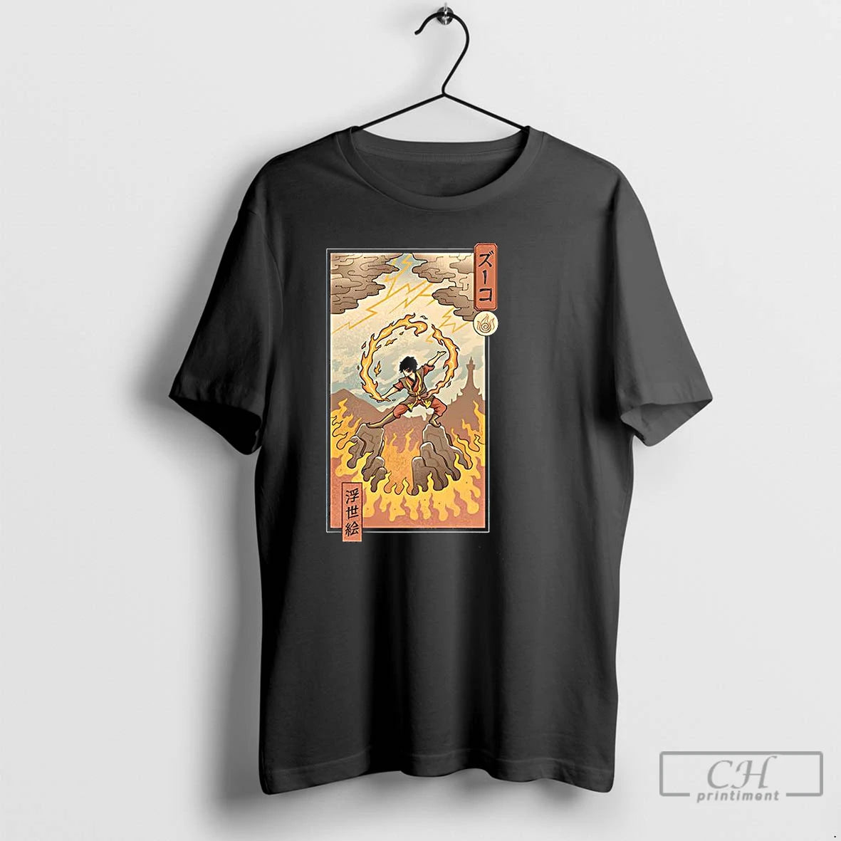 Classic Zuko Fire Nomad Avatar The Last Airbender Ukiyo E T-Shirts, Hoodie, Sweatshirt | InkNestWear.com
