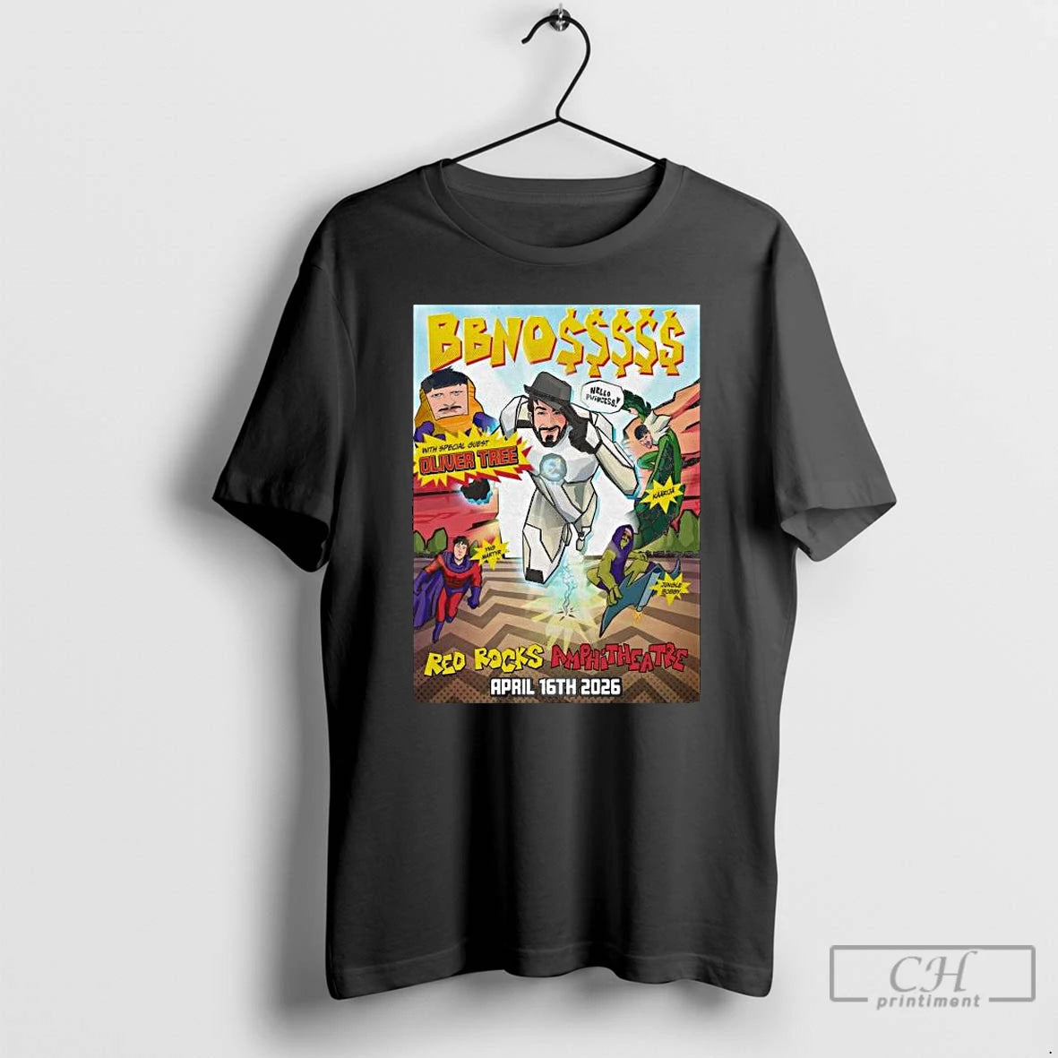 Classic Bbno April 16 2026 Red Rocks Amphitheatre Morrison Long Sleve T Shirts Hoodie, Sweatshirt | InkNestWear.com