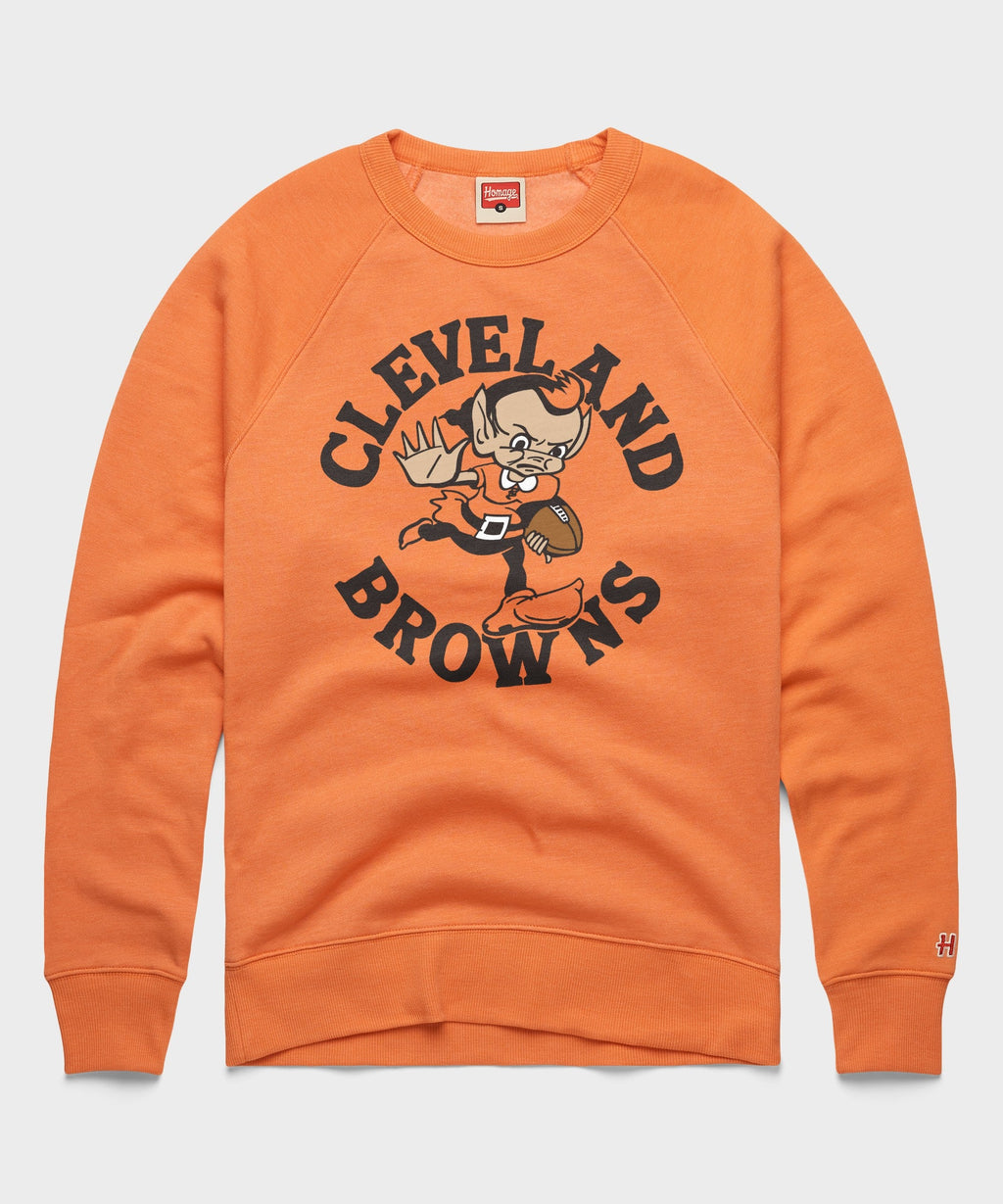 Cleveland Browns Brownie Stiff Arm Crewneck