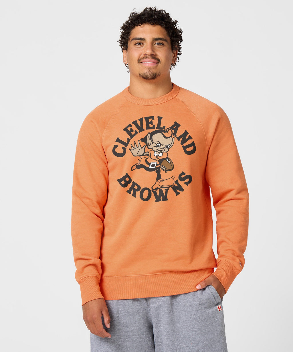 Cleveland Browns Brownie Stiff Arm Crewneck