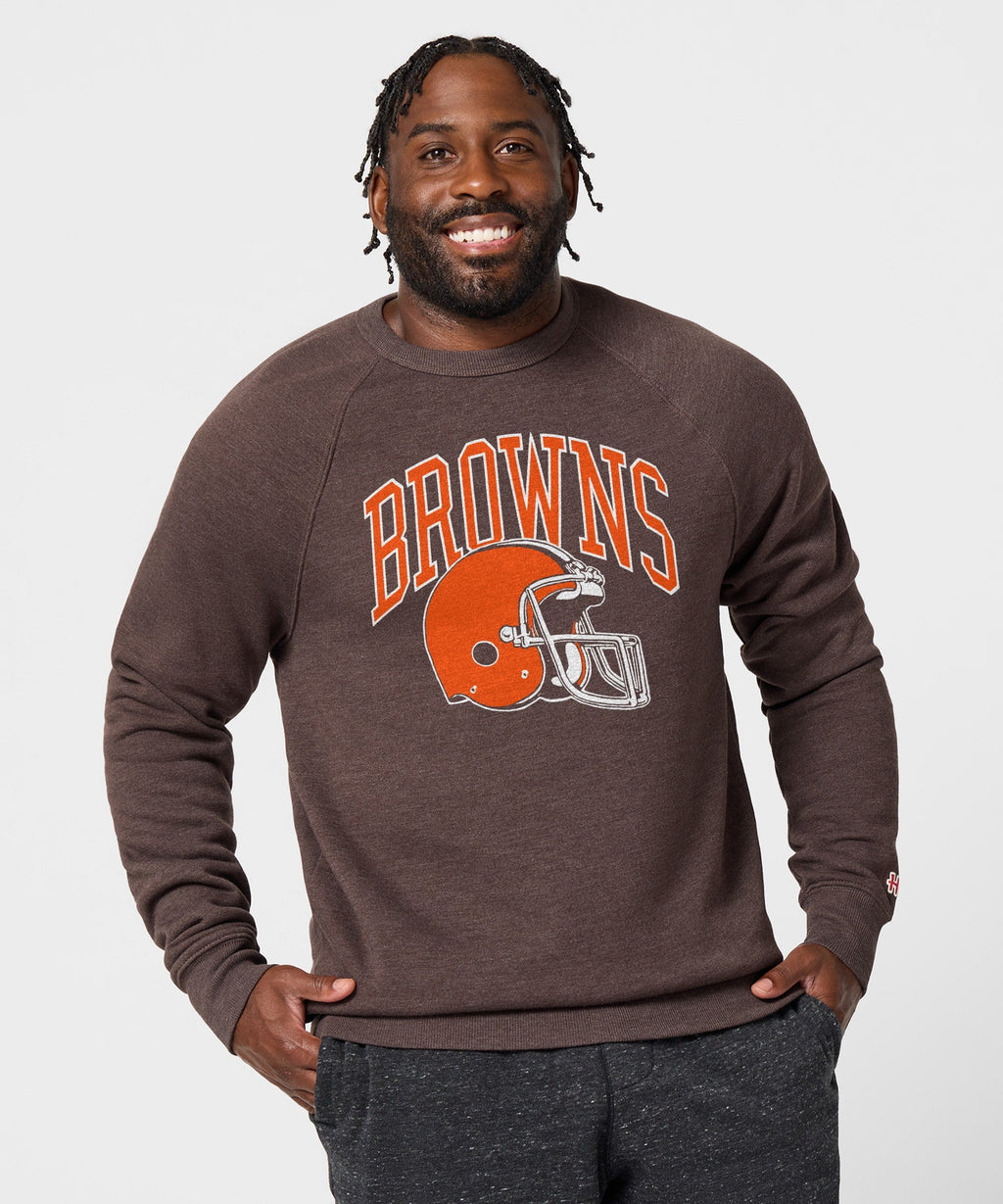 Cleveland Browns Helmet Retro Crewneck