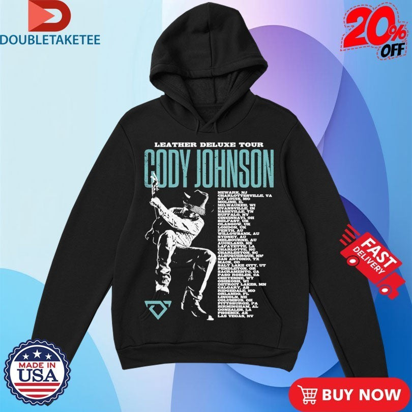Cody Johnson Leather Deluxe Photo Tour 2025 Dates Shirts