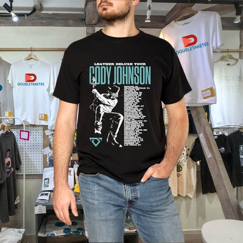 Cody Johnson Leather Deluxe Photo Tour 2025 Dates Shirts