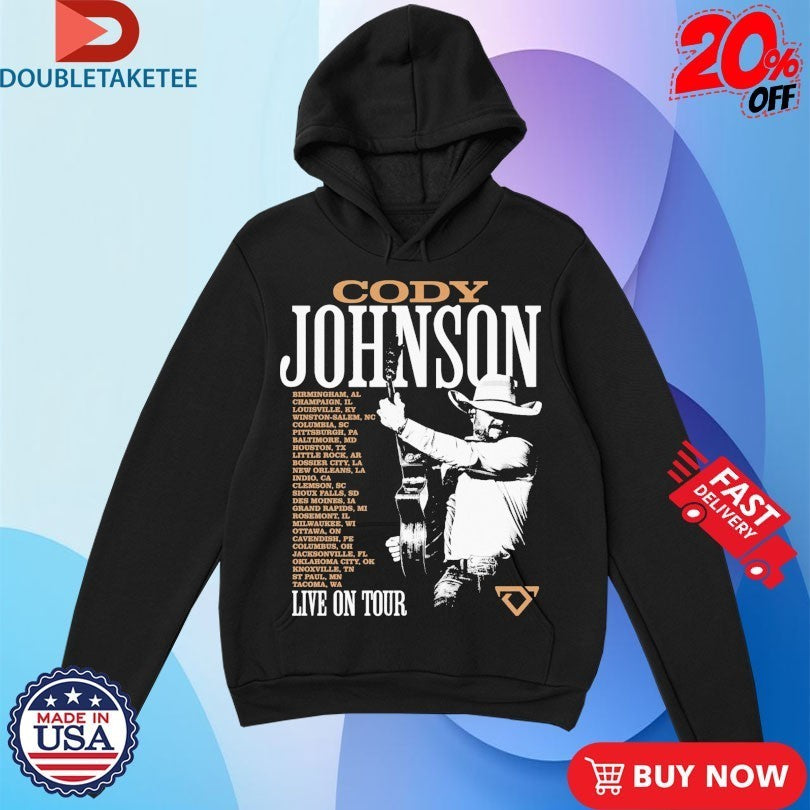 Cody Johnson Live On Tour 2026 Dates Photo Guitar Shirts