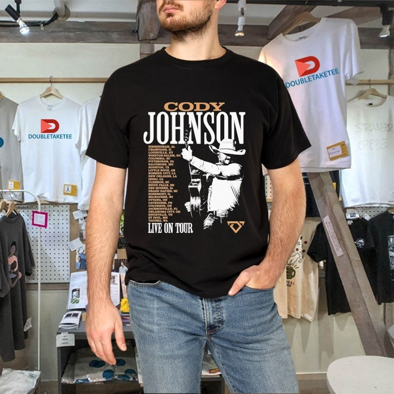 Cody Johnson Live On Tour 2026 Dates Photo Guitar Shirts