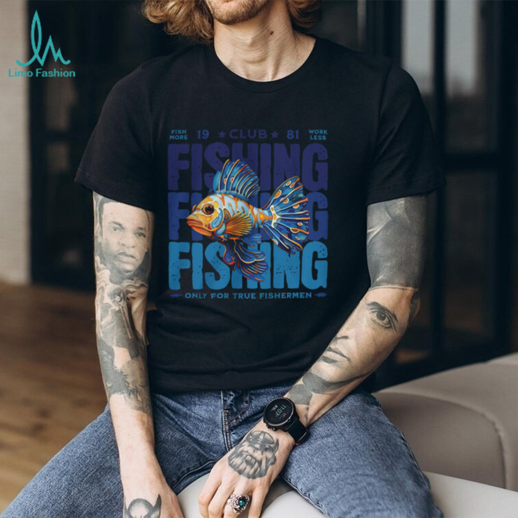 Colorful Exotic Fish “Only for True Fishermen” Club 81 Graphic Tee