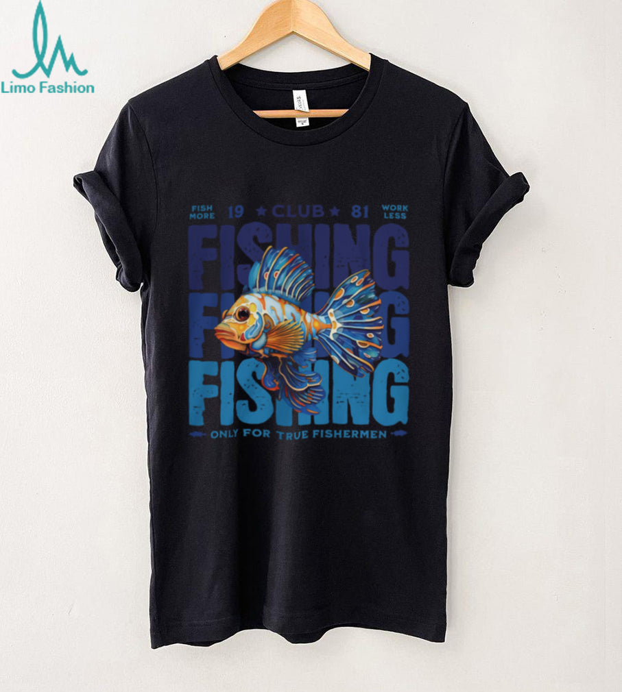 Colorful Exotic Fish “Only for True Fishermen” Club 81 Graphic Tee