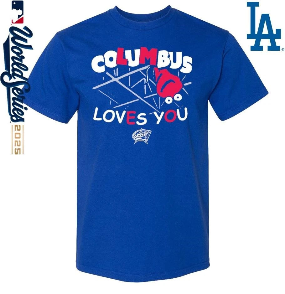 Columbus Blue Jackets Loves You The Balloon T-Shirt