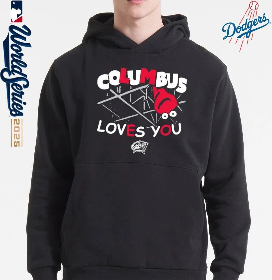Columbus Blue Jackets Loves You The Balloon T-Shirt