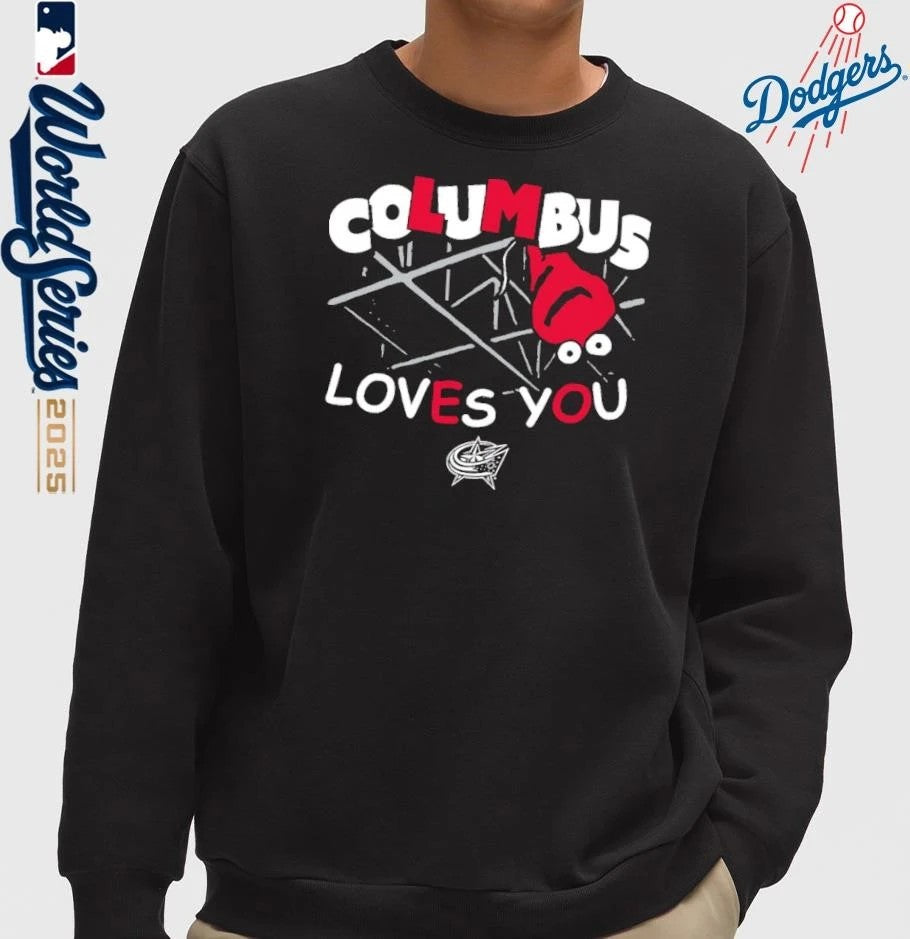 Columbus Blue Jackets Loves You The Balloon T-Shirt