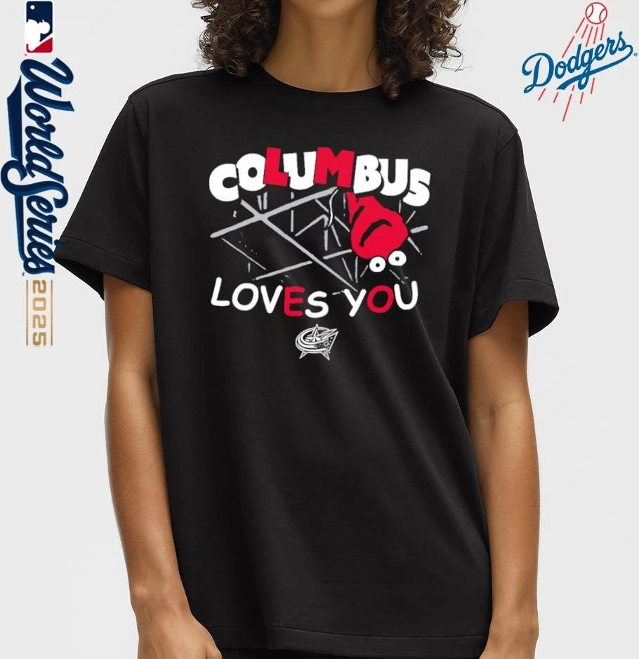 Columbus Blue Jackets Loves You The Balloon T-Shirt