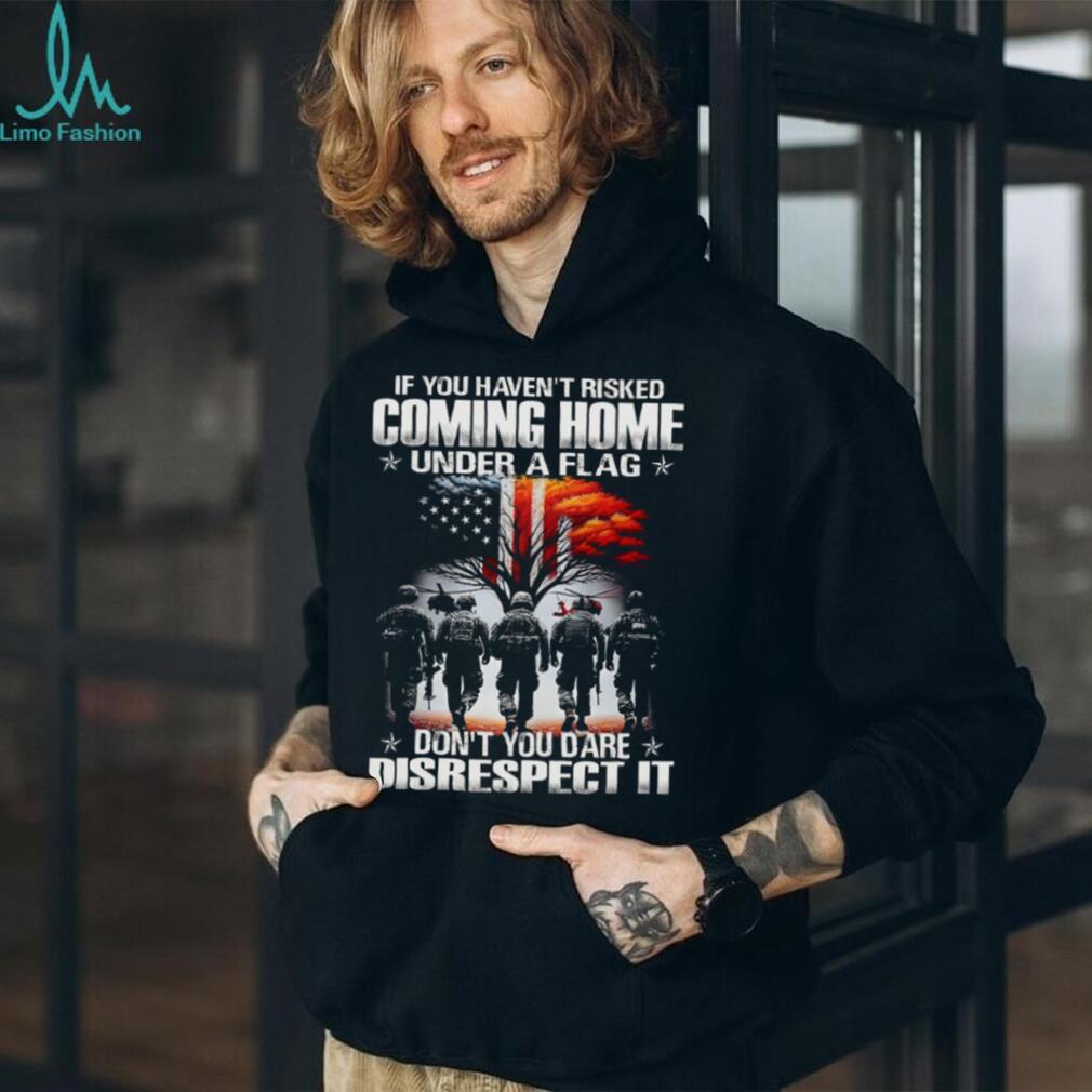 Coming Home Under A Flag Respect The American Soldier Tee
