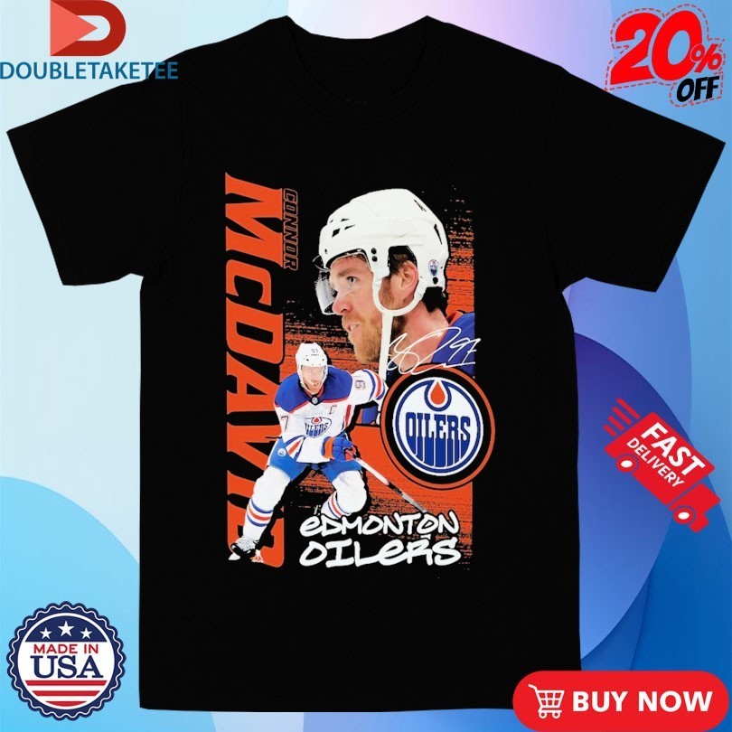 Connor McDavid Edmonton Oilers Playmaker NHL Signature Shirts
