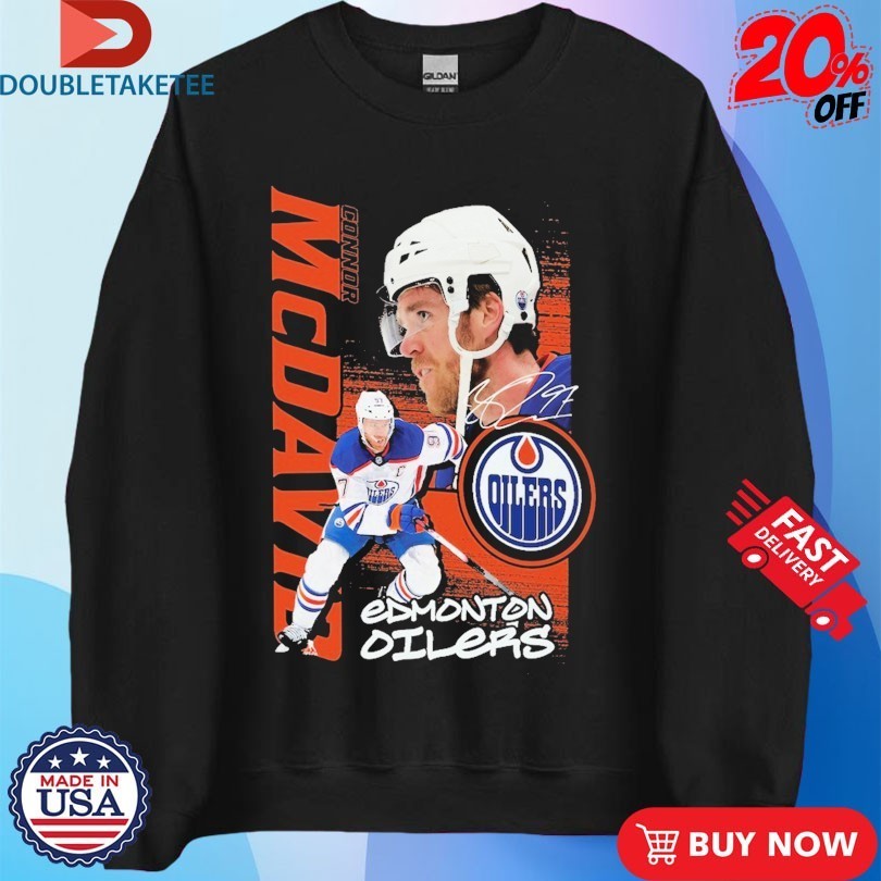 Connor McDavid Edmonton Oilers Playmaker NHL Signature Shirts