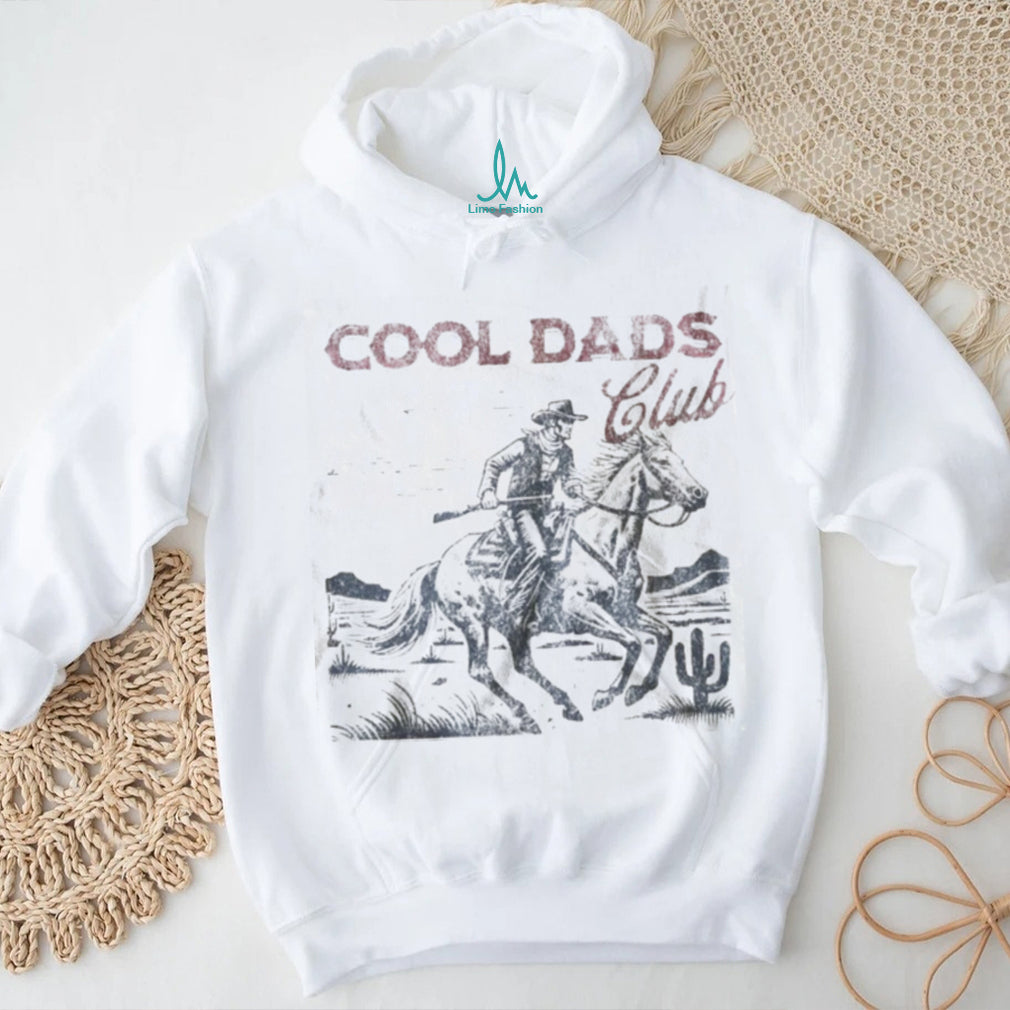 Cool Dads Club Vintage Cowboy Horseback Riding Retro T Shirt