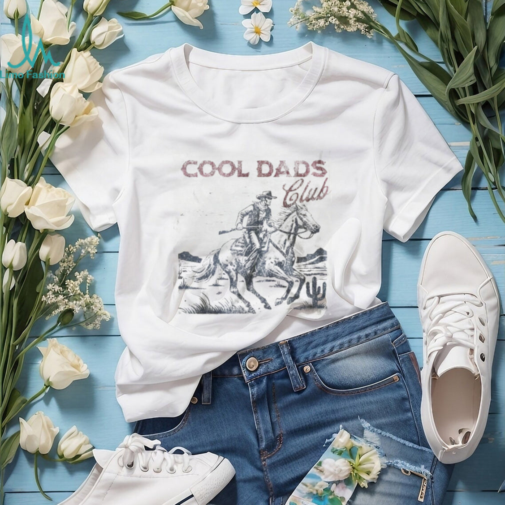 Cool Dads Club Vintage Cowboy Horseback Riding Retro T Shirt