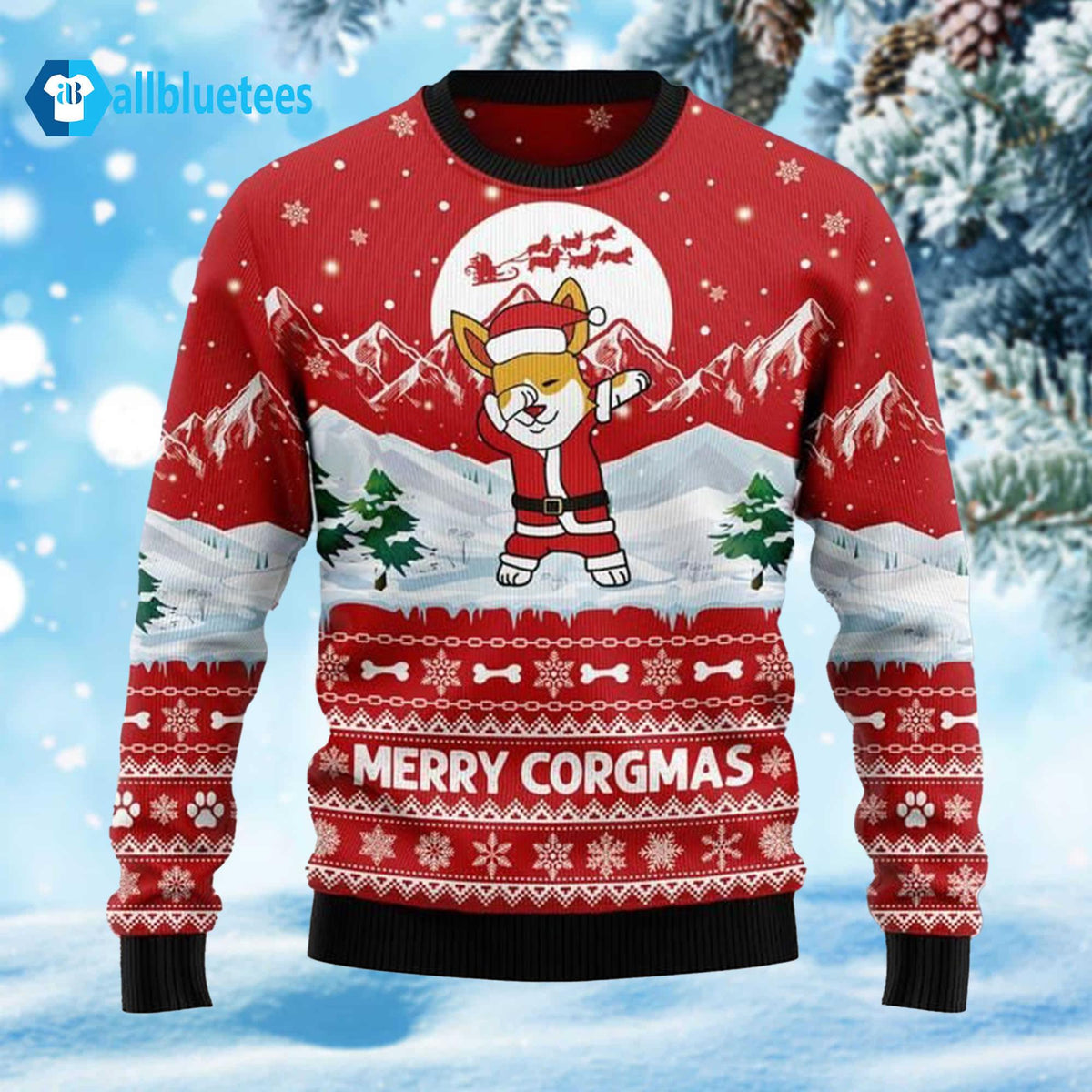Corgi Santa Merry Corgmas Ugly Christmas Sweater