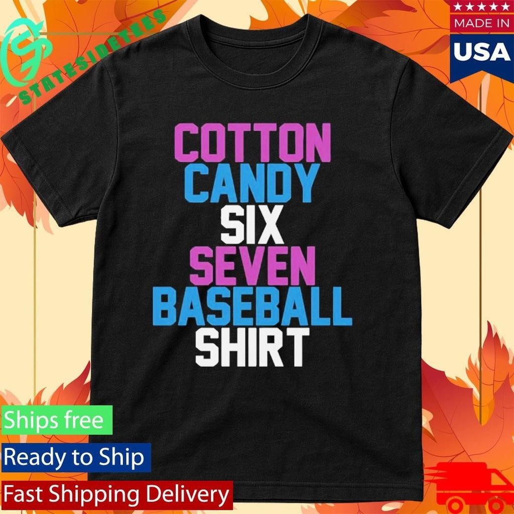 Cotton Candy Six Seven Baseball Shirt