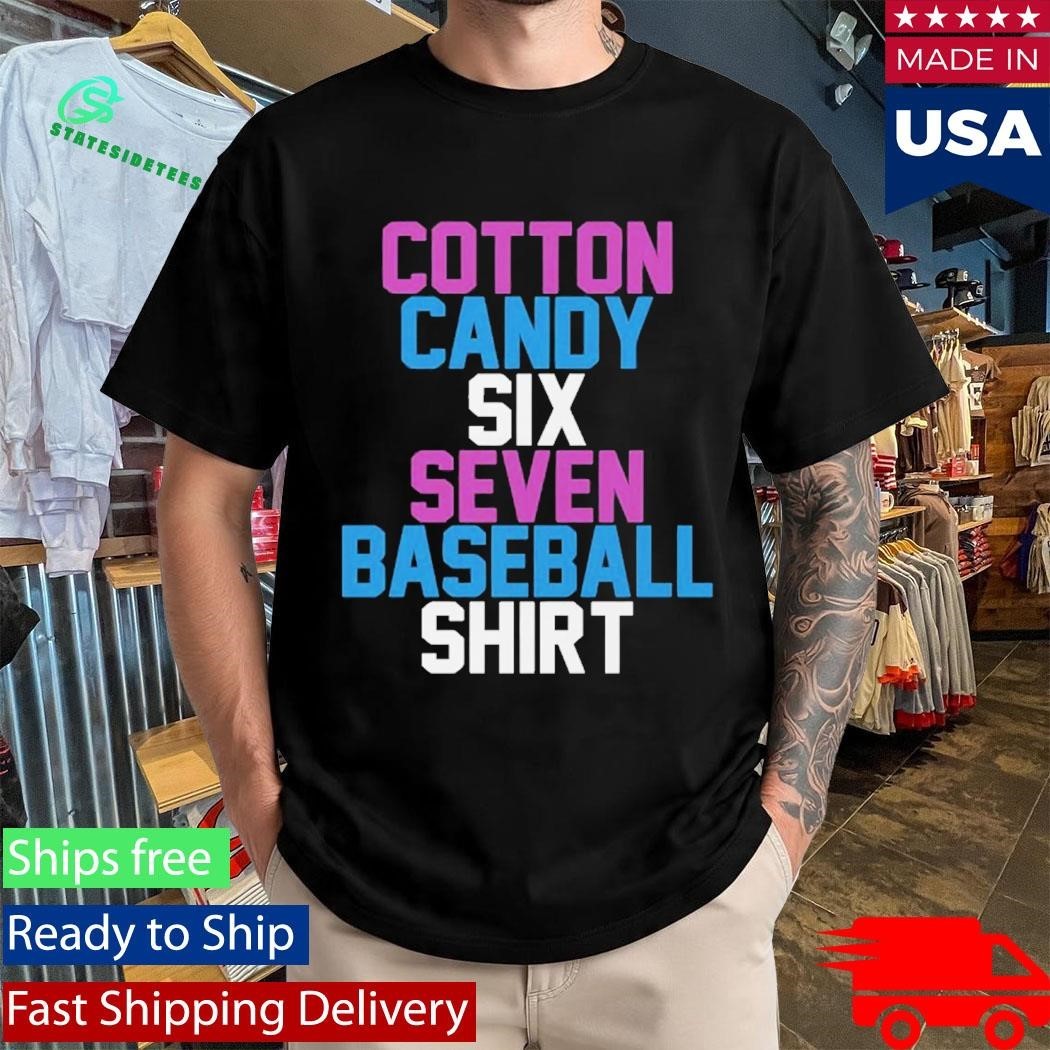 Cotton Candy Six Seven Baseball Shirt