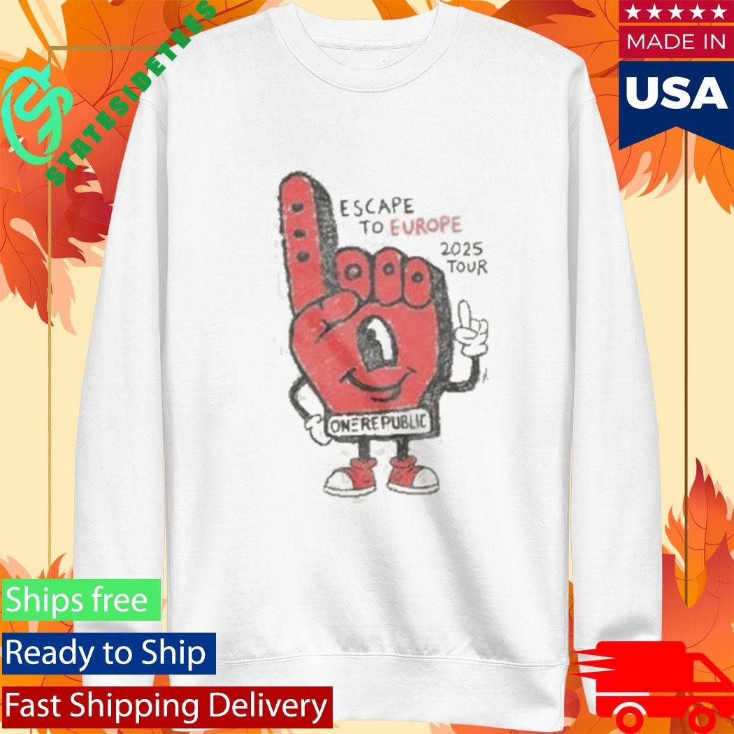 Cream Foam Finger Tour Shirt