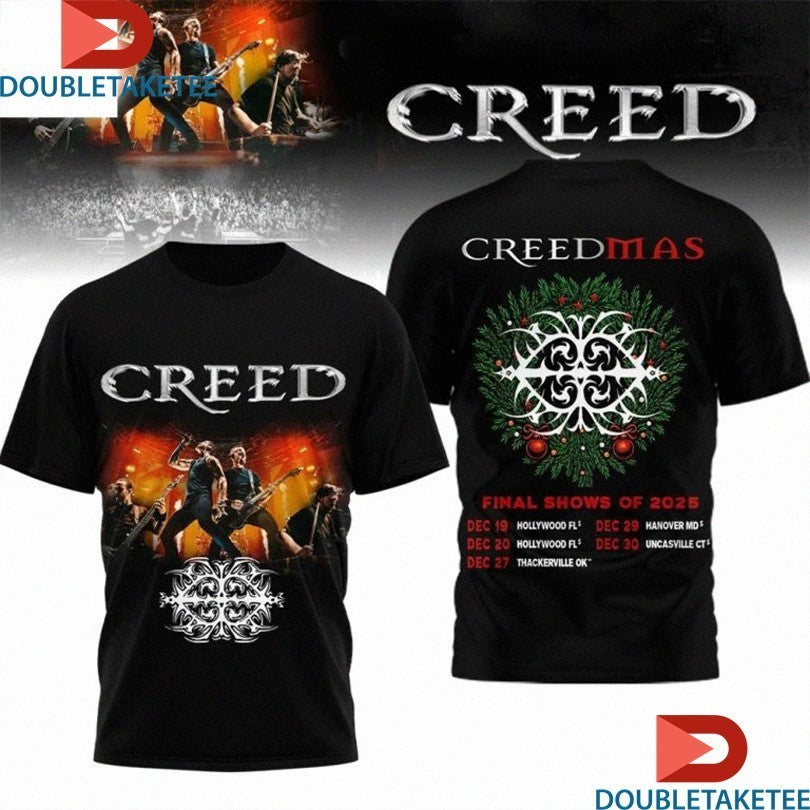 Creed Creedmas Final Shows Of 2025 Tour Rock Christmas Shirts