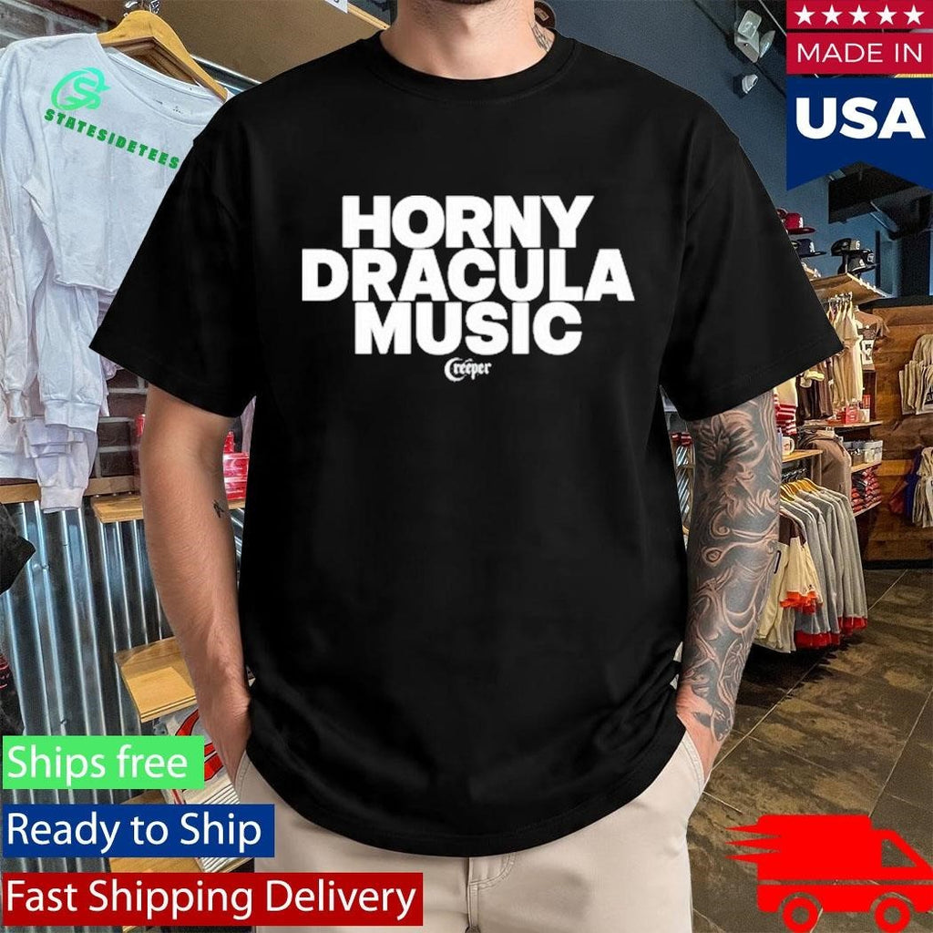 Creeper Cult Horny Dracula Music Shirt