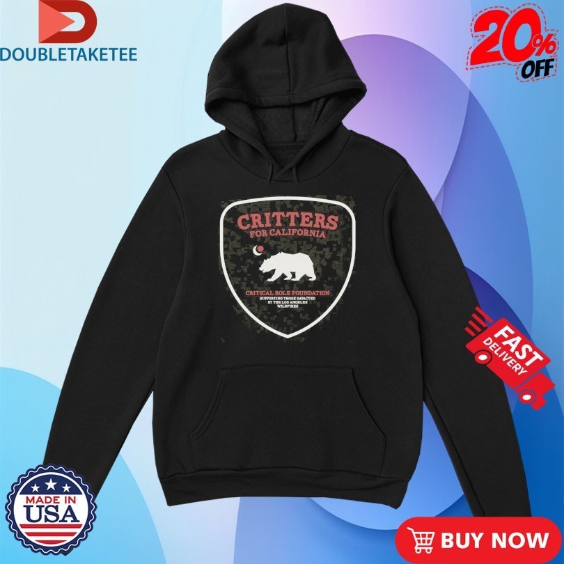 Critical Role Foundation Critters For California LA Fire Relief Bear T-Shirtss
