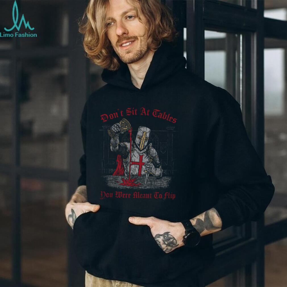 Crusader Knight “Meant To Flip Tables” Religious Graphic Tee