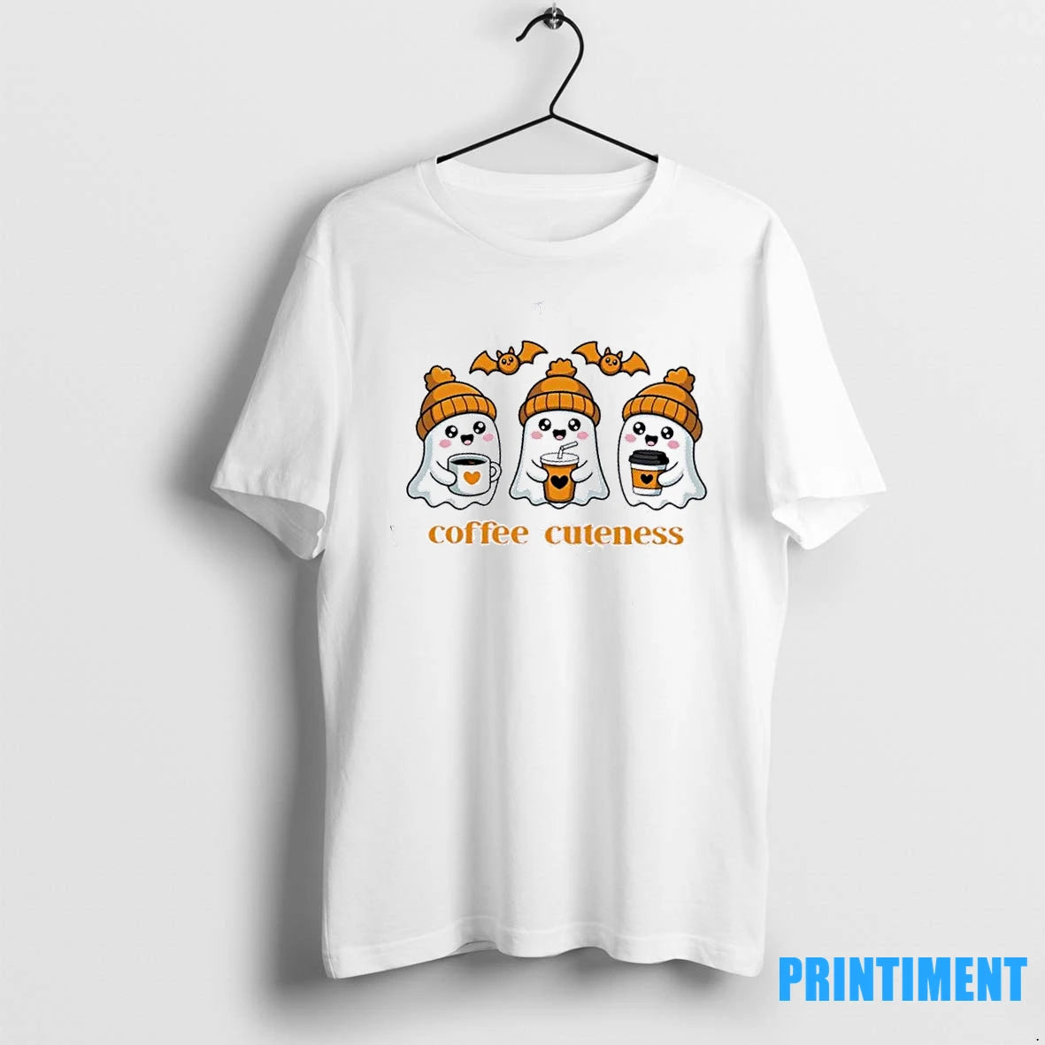 Cute Ghosts Spooky Coffee Cuteness Halloween Tshirts Sweater