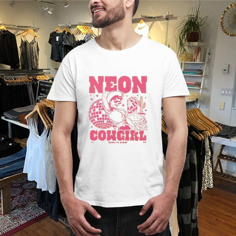 Dan And Shay Neon Cowgirl Born To Shine Disco Cactus Boots Shirts