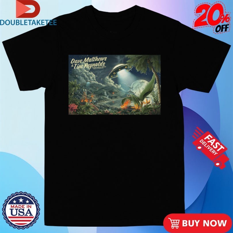 Dave Matthews And Tim Reynolds Mexico Show Jan 22 2026 UFO Moon Shirts