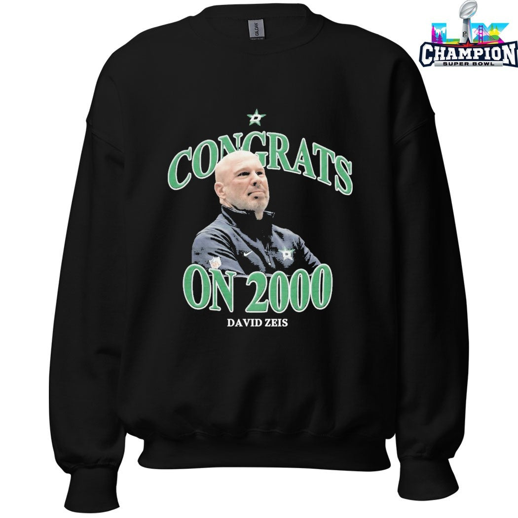 David Zeis Congrats On 2000 Dallas Stars T-shirts