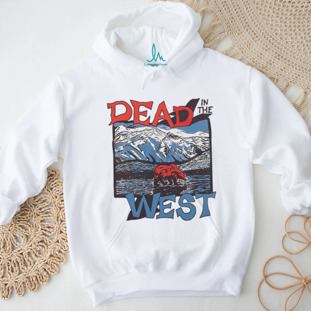 Dead In The West Vintage Bear Mountain Landscape Retro T Shirt