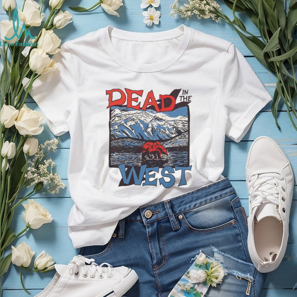 Dead In The West Vintage Bear Mountain Landscape Retro T Shirt