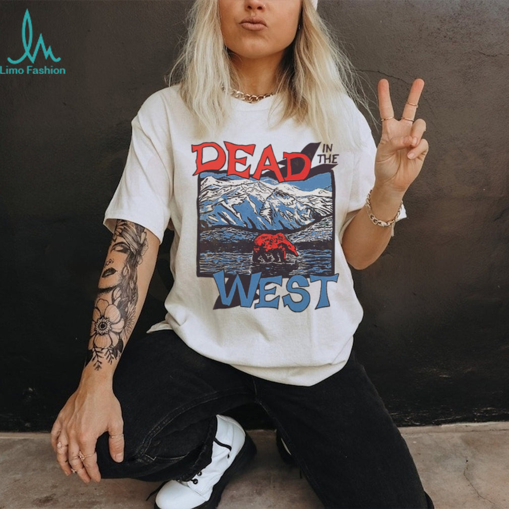 Dead In The West Vintage Bear Mountain Landscape Retro T Shirt