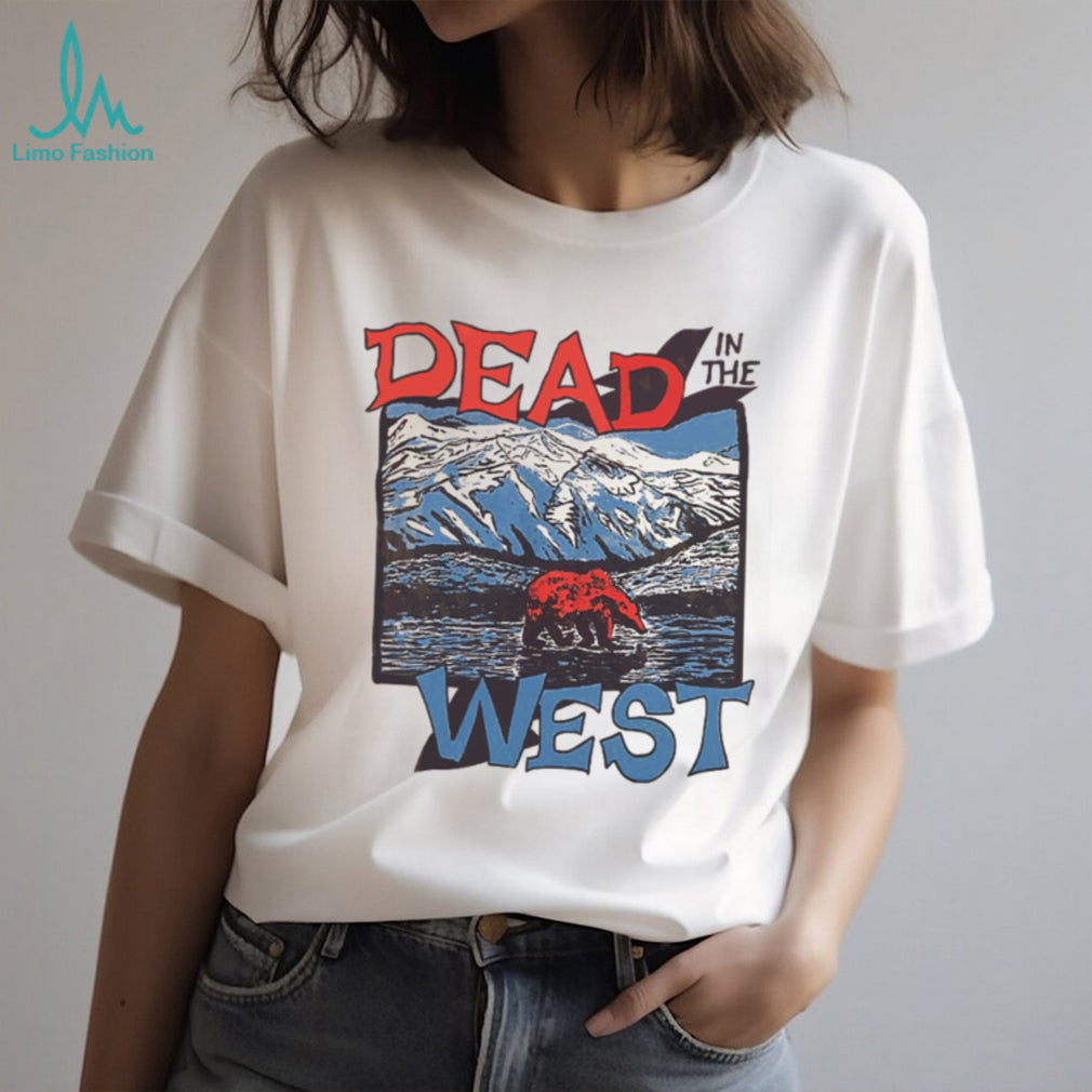 Dead In The West Vintage Bear Mountain Landscape Retro T Shirt