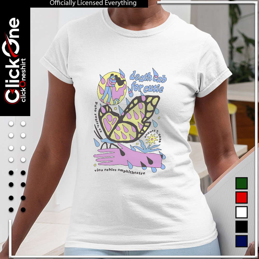 Death Cab for Cutie Paso Robles CA August 7 2026 Vina Robles Amphitheatre shirt