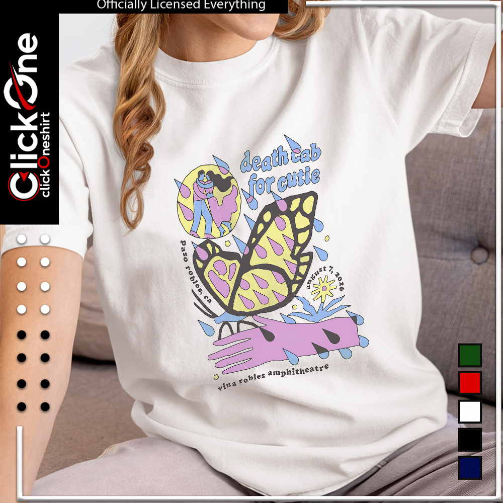 Death Cab for Cutie Paso Robles CA August 7 2026 Vina Robles Amphitheatre shirt