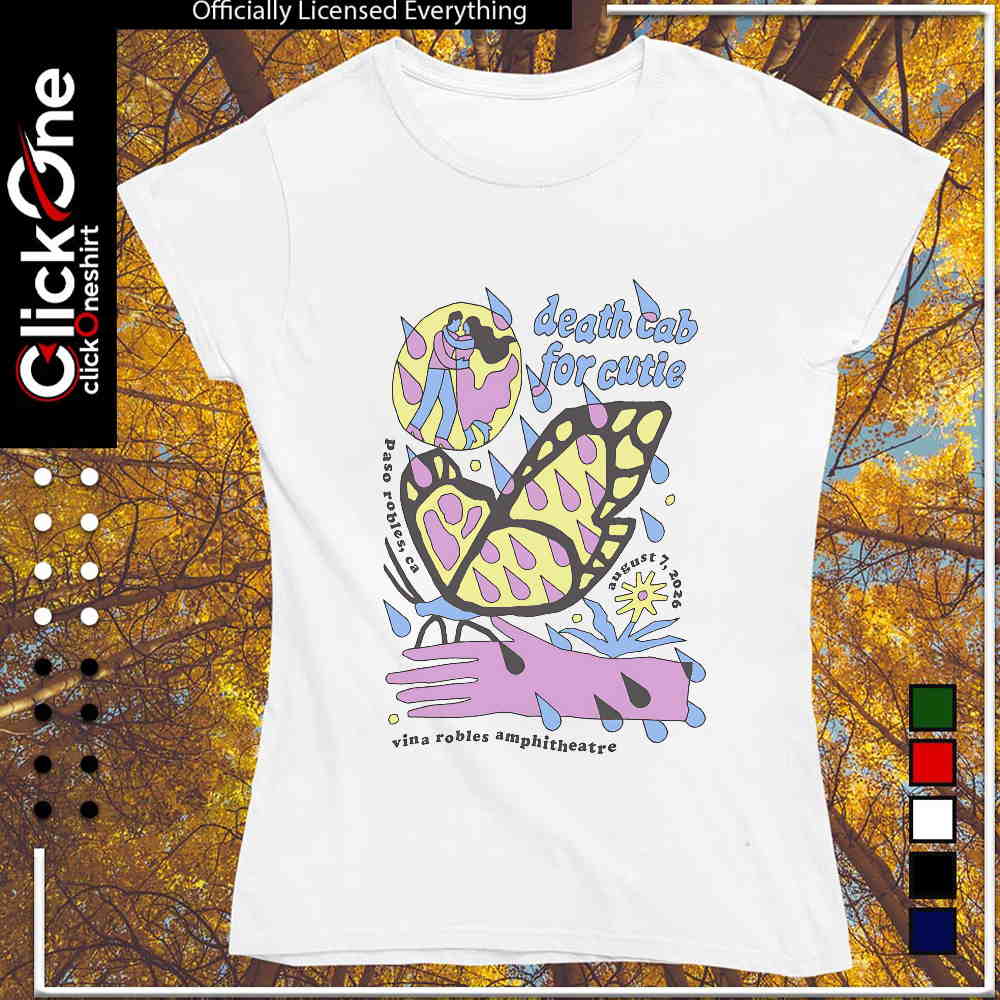 Death Cab for Cutie Paso Robles CA August 7 2026 Vina Robles Amphitheatre shirt