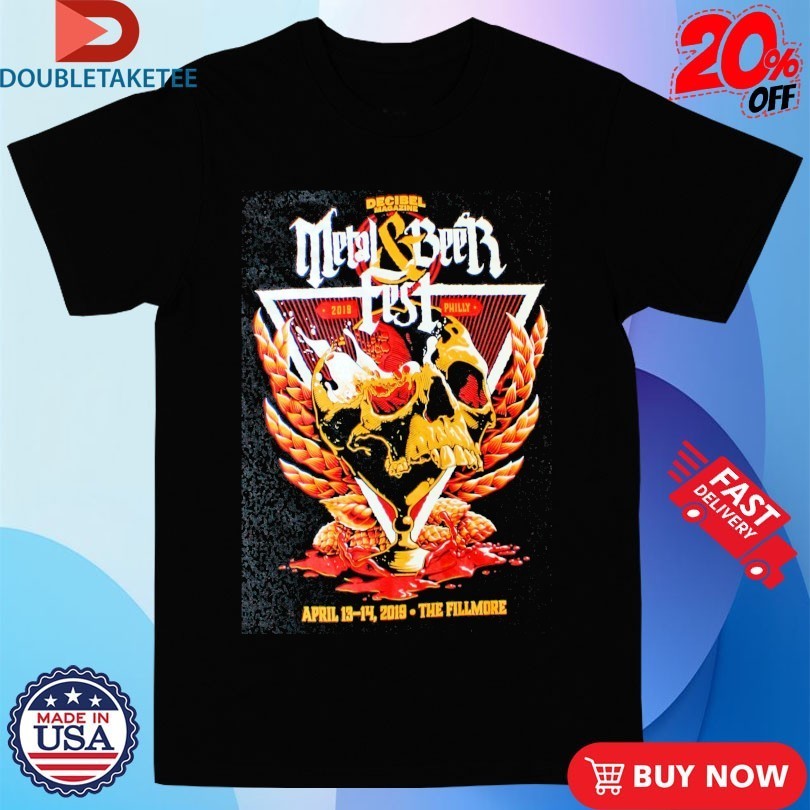 Decibel Magazine 2019 Metal & Beer Fest Philly The Fillmore Skull Shirts
