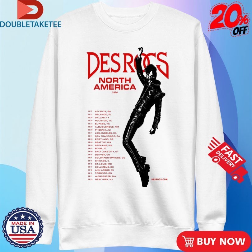 Des Rocs North America 2026 Tour Shirts