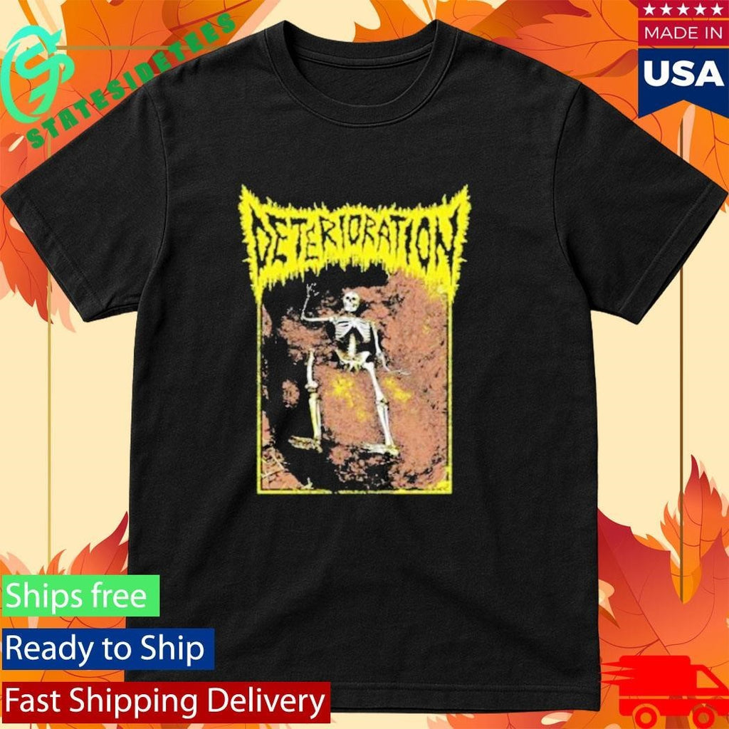 Deterioration Unidentified Skeleton Face Shirt