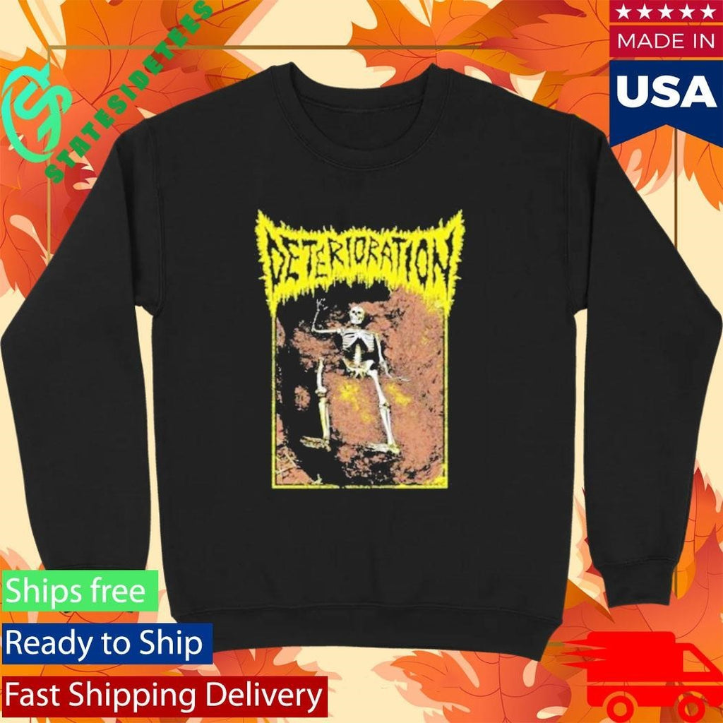 Deterioration Unidentified Skeleton Face Shirt